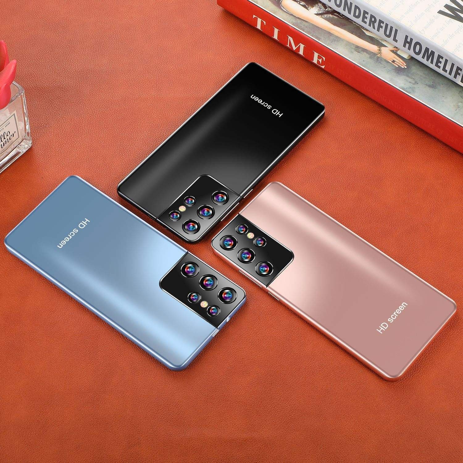 New Large Screen Mobile Phone S21 Ultra Foreign Trade Cheap Smartphone Straight Board Android Phone